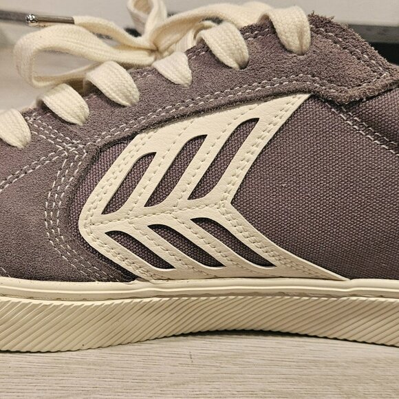 Cariuma Catiba Pro Low Skateboarding Shoes - Grey Contrast/Ivory - Picture 11 of 16